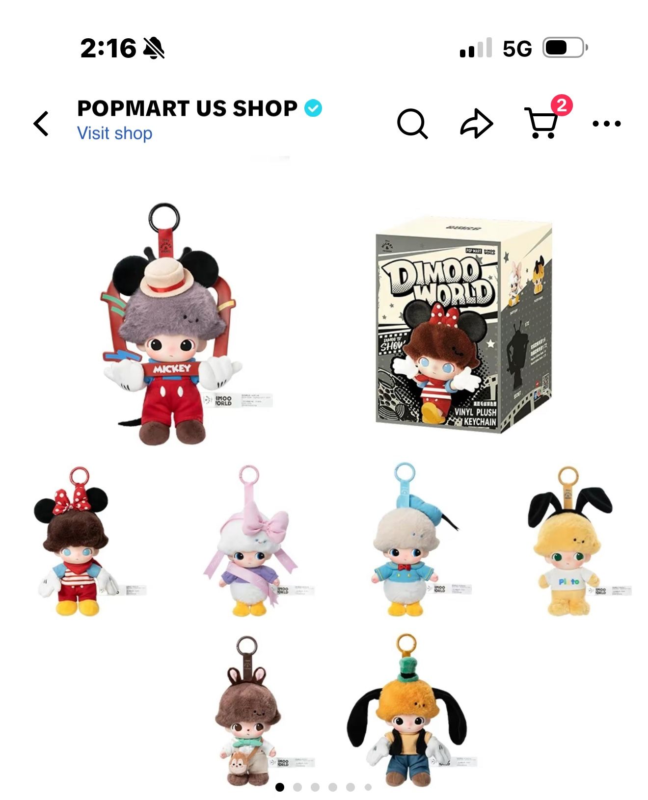 Popmart Disney Plushies 