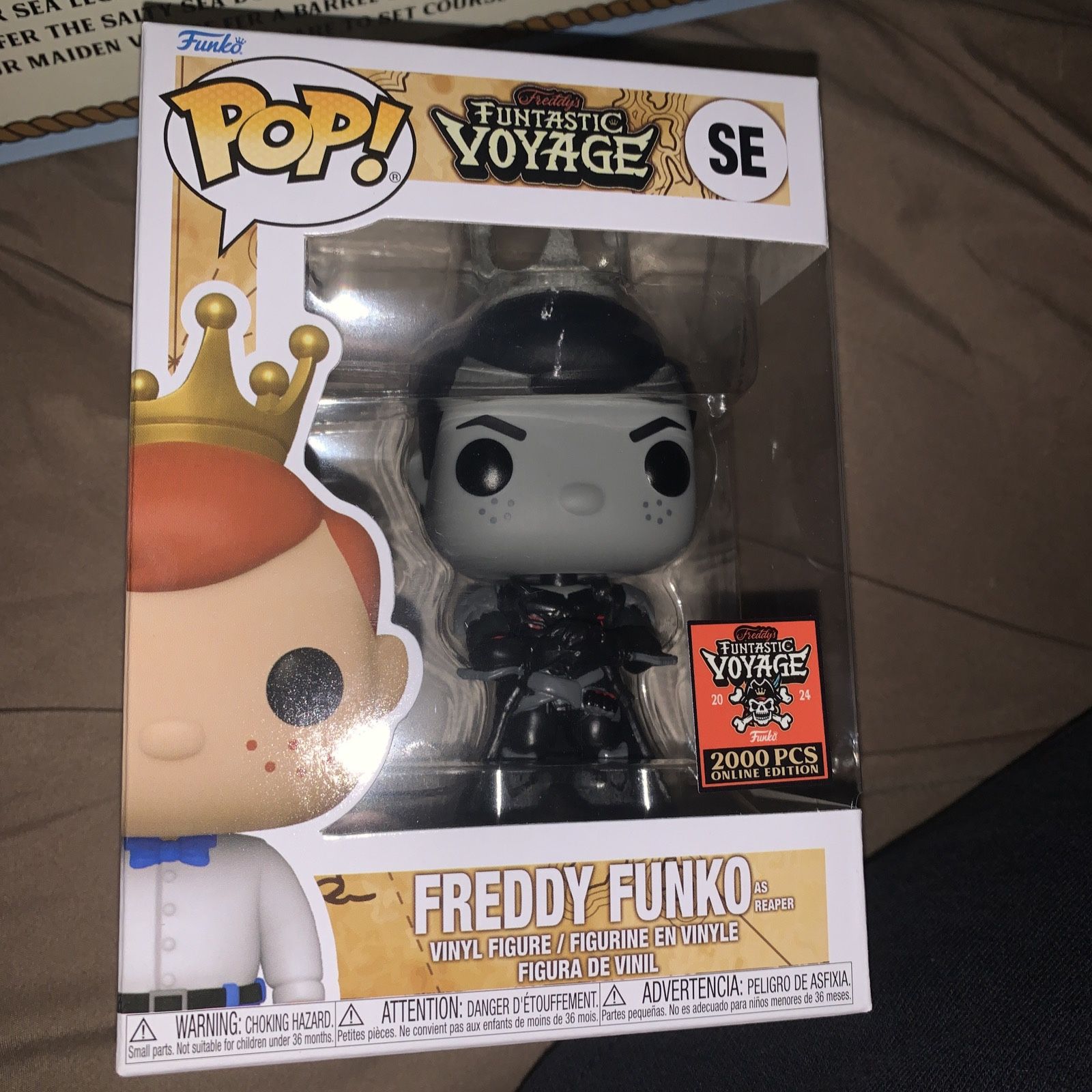 Funko Pop Freddy Funko As Reaper (Overwatch) Voyage Box Of Fun With Protector