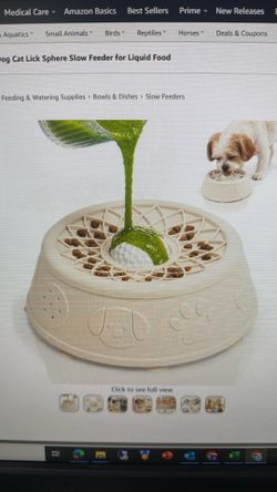 Dog Lick Bowl, Slow Feeder Dog Bowl for Liquid Treats.
