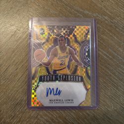 2023-24 Select Youth Explosion Signatures Gold Prizm #d/10 #YE-MAX Maxwell Lewis