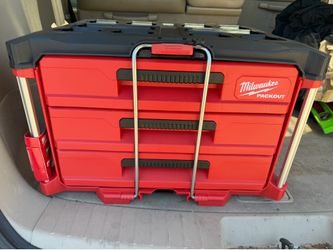 Milwaukee packout 3 drawer tool box
