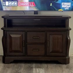 TV Stand Mahogany Wood