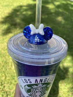 Mickey/Minnie Dodgers straw topper