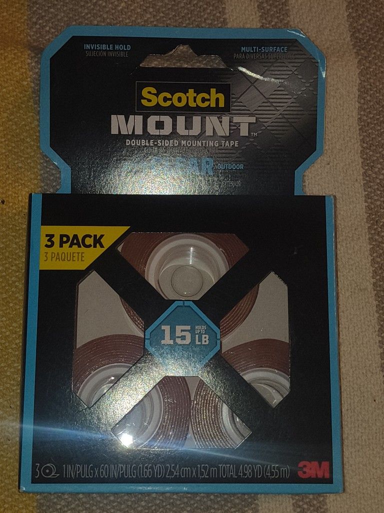 Scotch Mount Tape Heavy Duty Transparent