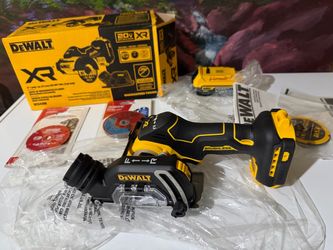 Dewalt 20V XR cordless 3 in cut-off some extras