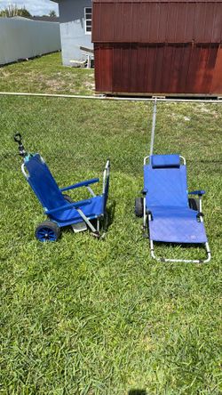 2 Beach / pool chairs/wagon $40 obo