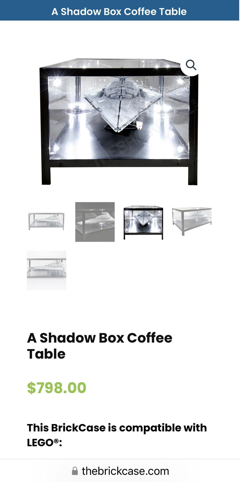 A Shadow Box Display or Coffee Table
