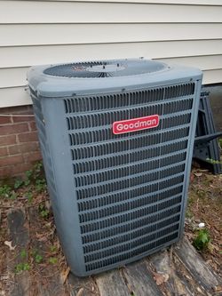Brand new outside home or commercial AC Unit.