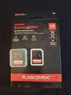 SanDisk Extreme Pro 128GB SD Card V60