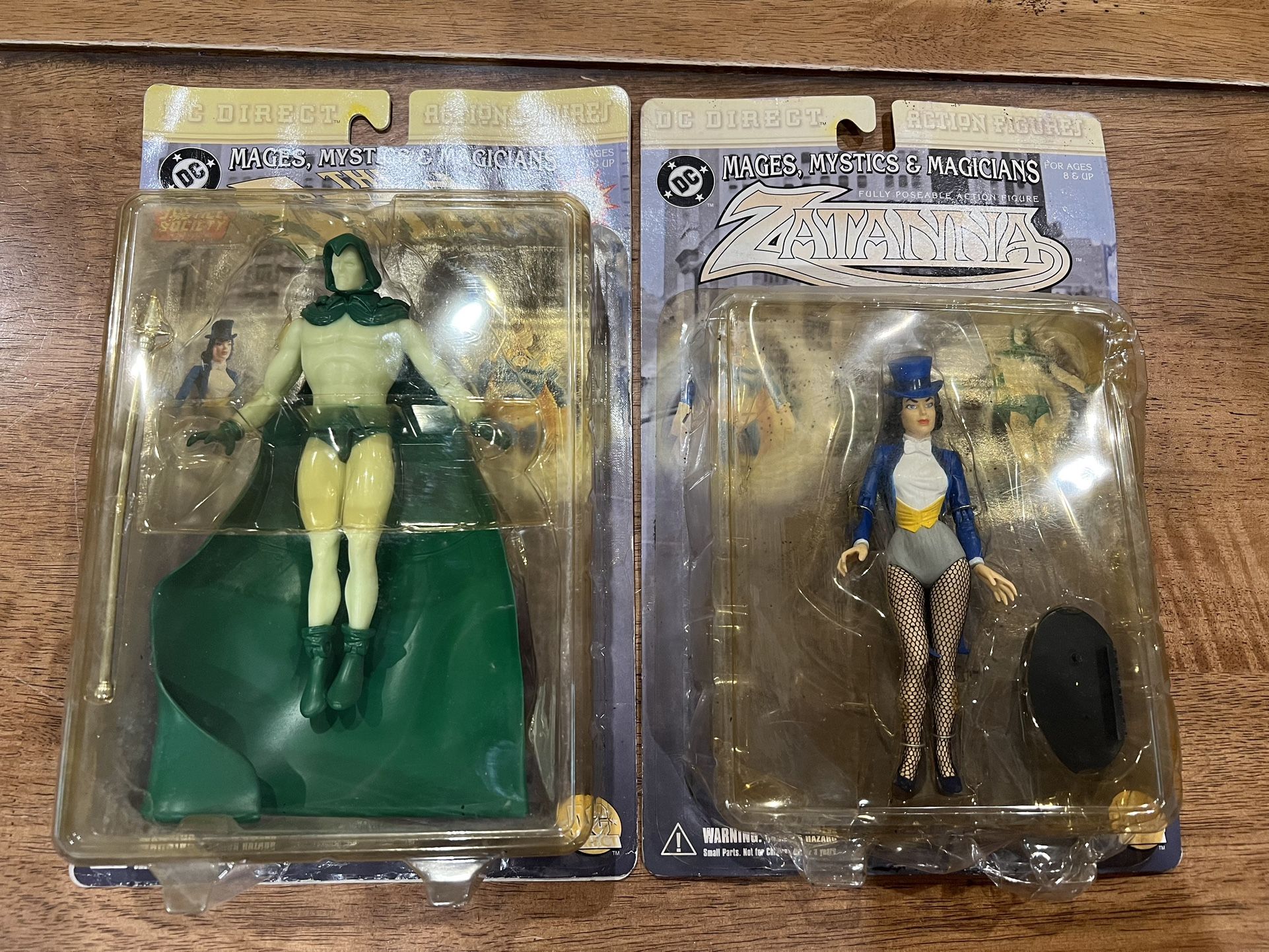 DC Direct Justice Society Mages, Mystics & Magicians Spectre & Zatanna Lot