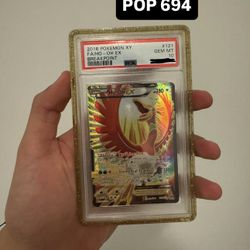 Pokemon XY FA/HO-OH EX breakpoint #121 PSA10 (LOW POP)