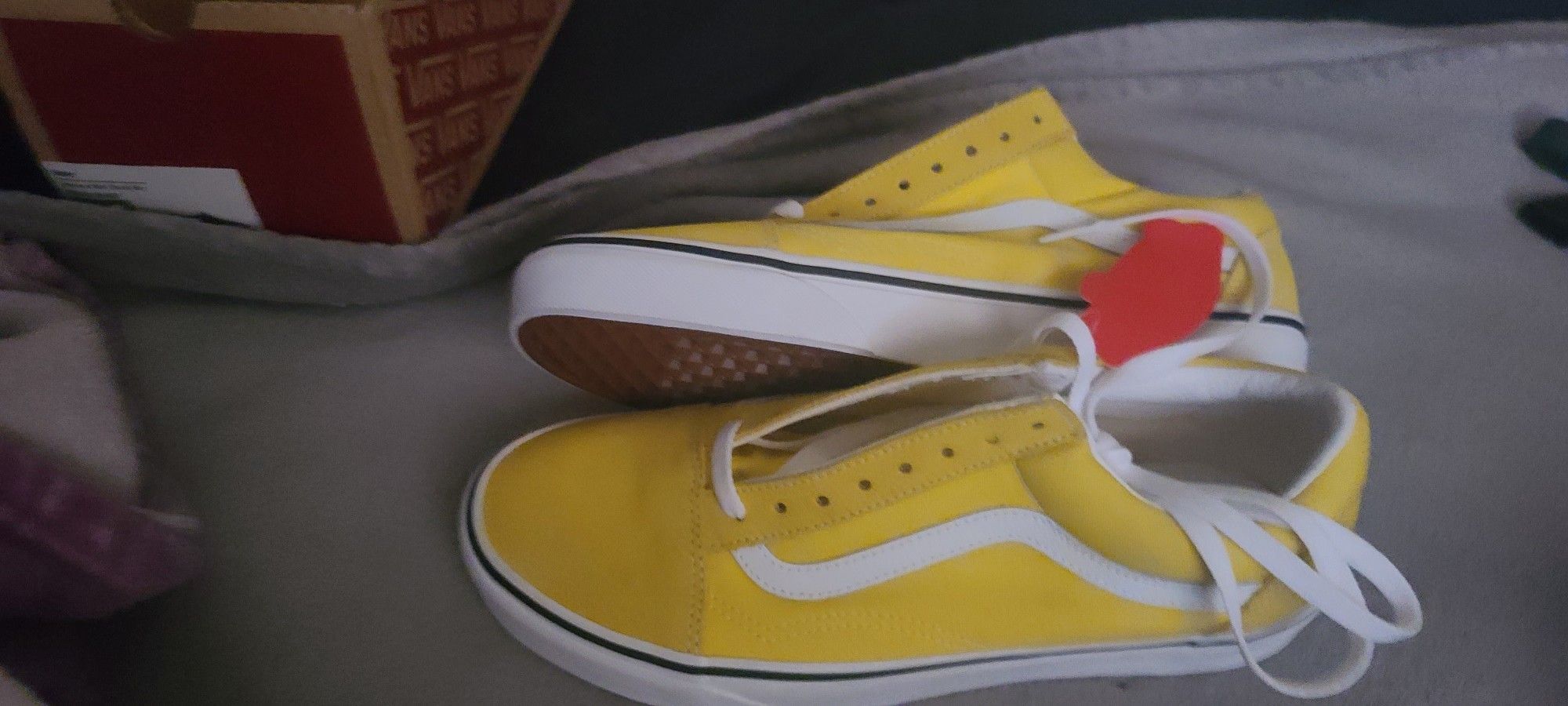 yellow old school vans