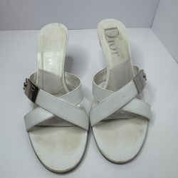 Dior White Heeled Sandals Size EU35.5/5