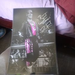 Signed Bret Hart Poster