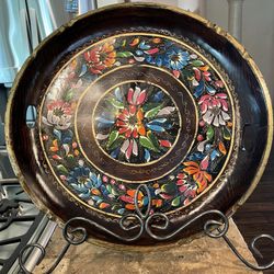 Hand Painted Wood Tray