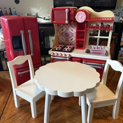 Pottery Barn Kids Doll Table & Chair Set