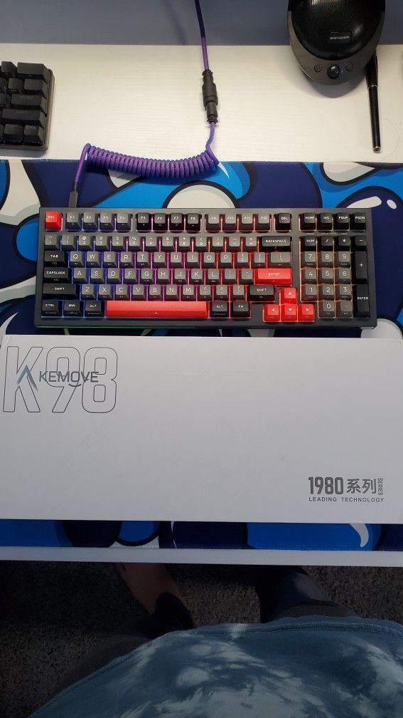 KEMOVE K98 Wireless Gaming Mechanical Keyboard with BT5.0/2.4G/Type-C,RGB Backli