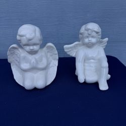 Vintage White Porcelain Angel Figurines – Pairs