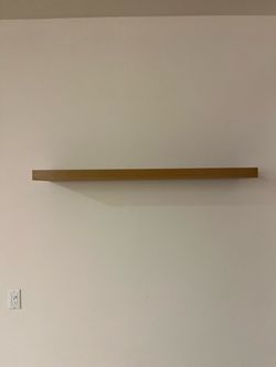IKEA Floating Wall Shelf – Wood Finish