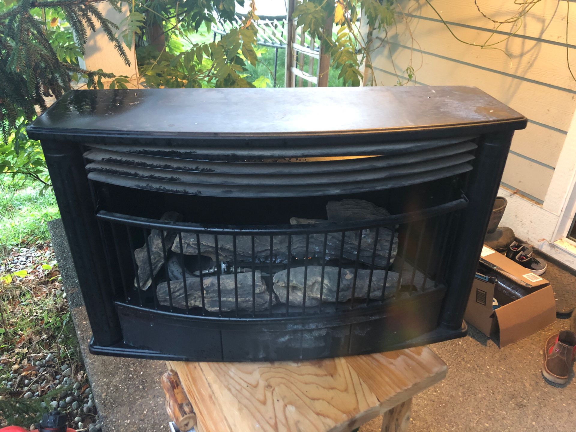 Propane or NG fireplace heater