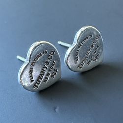 Tiffany & Co Heart Stud Earrings