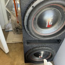 Cerwin Vega 12 Inch Subwoofers with Box