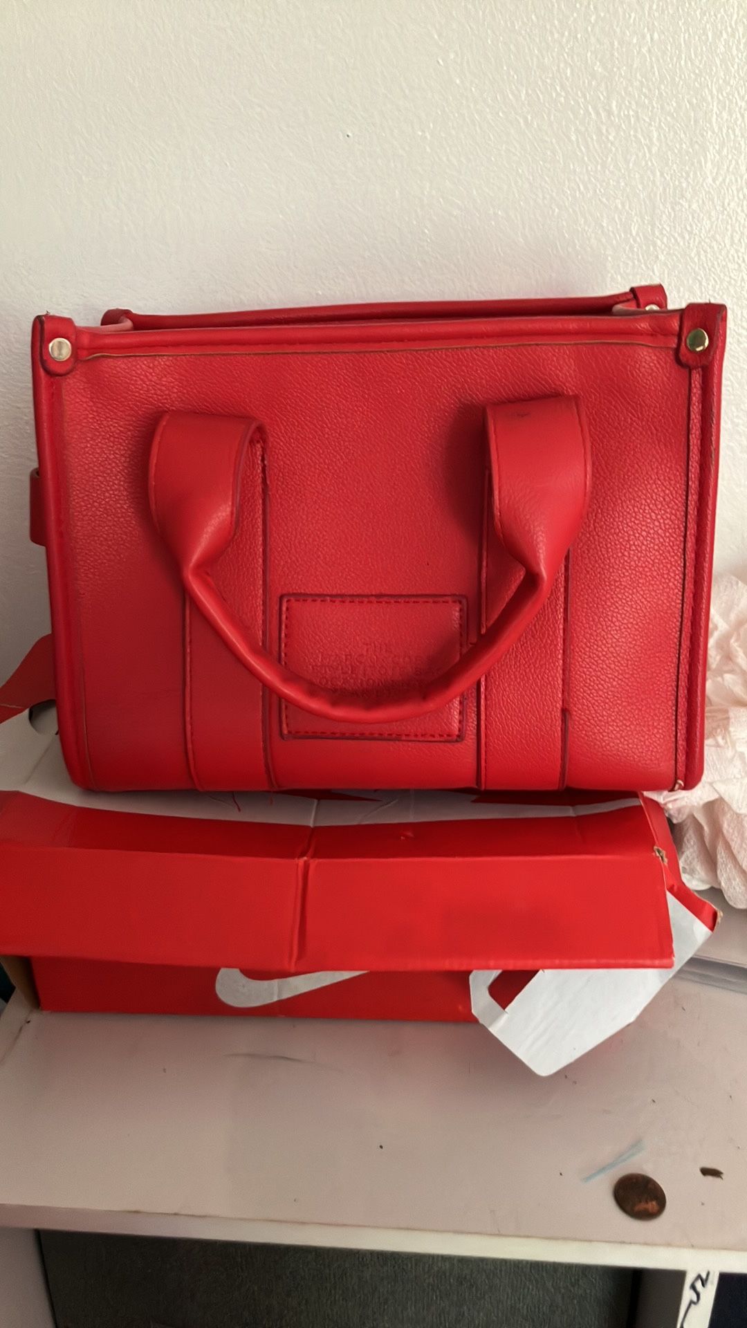Red medium Mark Jacobs tote bag