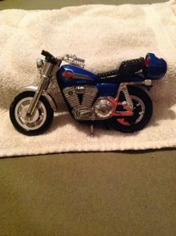 Vintage harley davidson pull string string toy motorcycle