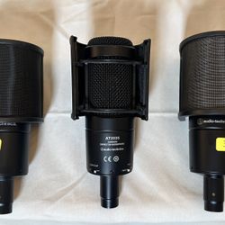 Two Audio Technica AT 2035 Microphones