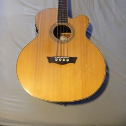 Dean EABC Electric Acoustic Bass Guitar W/ Hard Shell Case