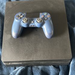 PS4 with controller