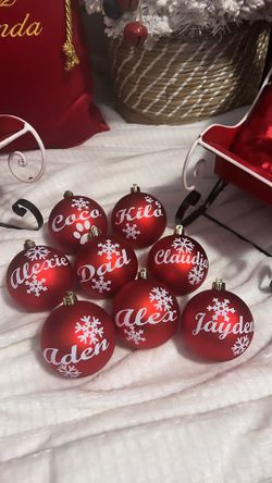 personalized christmas ornaments