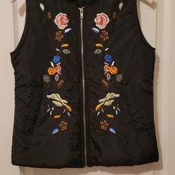 Black Vest Floral 