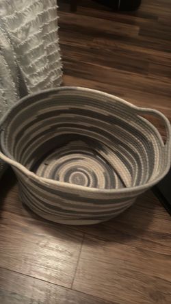 Large Woven Rope Storage Basket