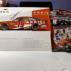 NASCAR Daniel Suarez Die-cast Car 1/64 Scale & Hero Card Signed