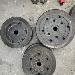 Barbell Weight Plates 2x8lbs, 2x10lbs,2x15lbs