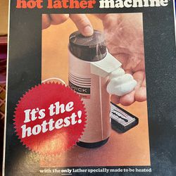 6 Vintage 1970s Schick Hot Lather Shaving Cream Machine 