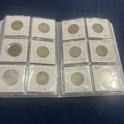 Old Mexican Coins (60 pieces) with album