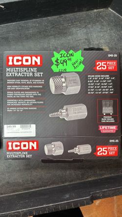 ICON 25-Piece Multispline Extractor Set XMS-25