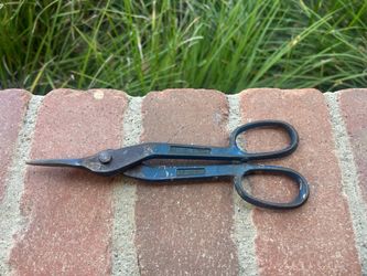 Vintage Blue Bird Tin Snips 10 Inch