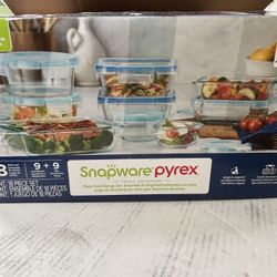 Snapware Pyrex 18-piece Glass Food Storage Set
