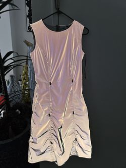 NWT Fashion Nova Precious Cargo Reflective Mini Dress sz M. Perfect  condition. adjustable in length or can adjust to high low look for Sale in  Rolling Hills, CA - OfferUp