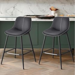 Bar Stools Set of 2, black, basically new