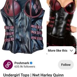 Harley Quinn Arkham Knight Halloween Cosplay Corset Top