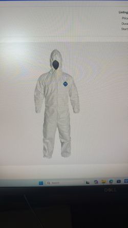 TYVEK COVERALL TY127 X-LARGE W/ HOOD (CASE OF 25)