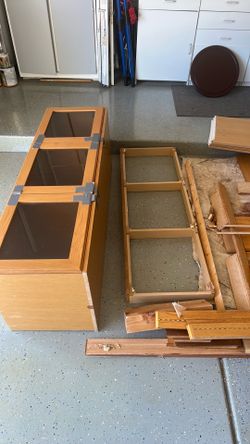 Oak wood from cabinet