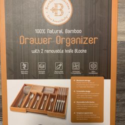 Brand New 100% Bamboo Drawer Organizer