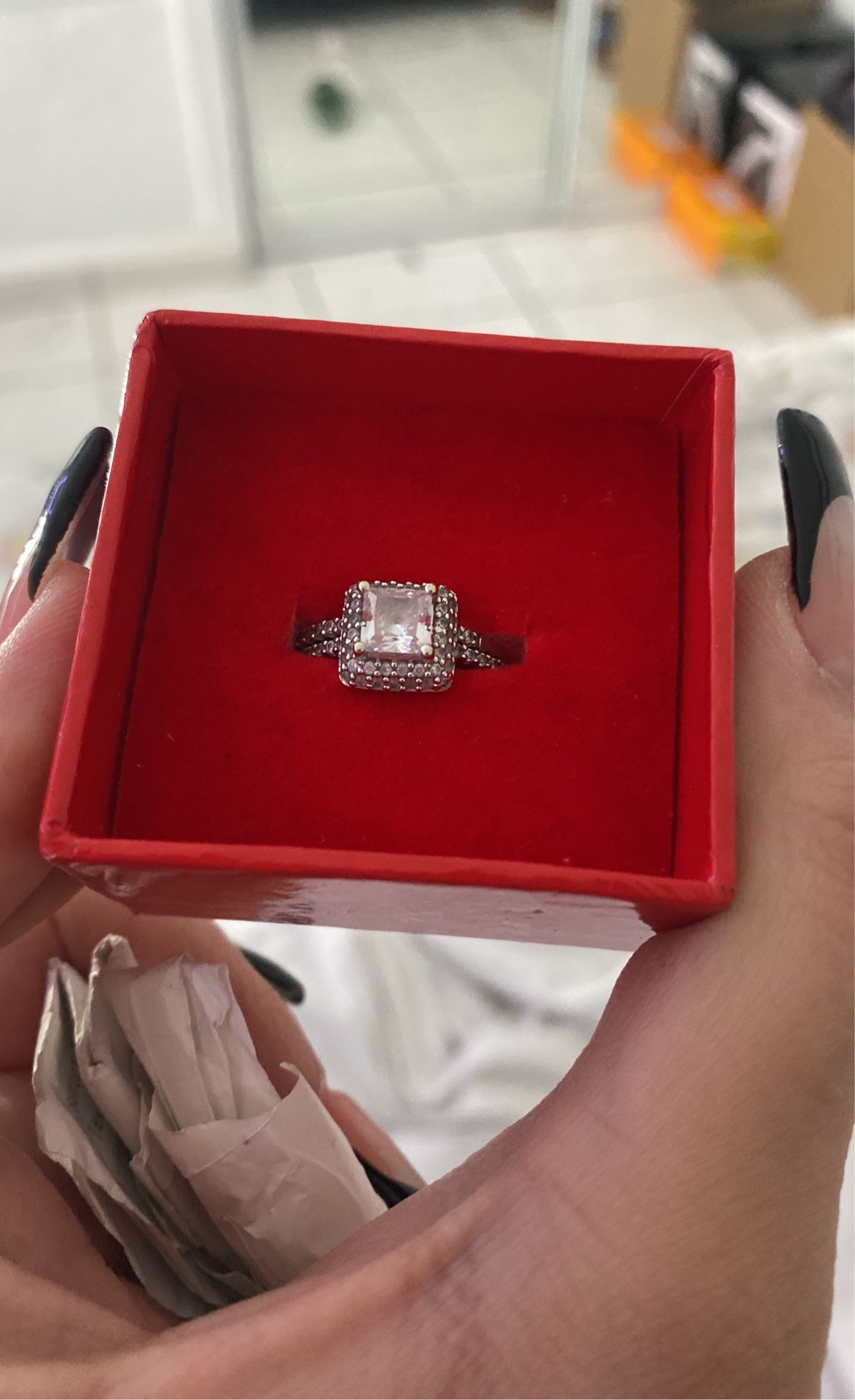 14k White Gold Wedding Ring 2-Piece