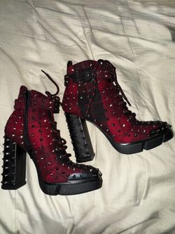 Gianni Bini Red Women Boots