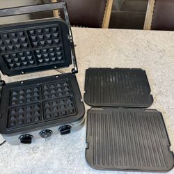  Cuisinart Griddler Gourmet (5-in-1) – WITH Waffle Plates